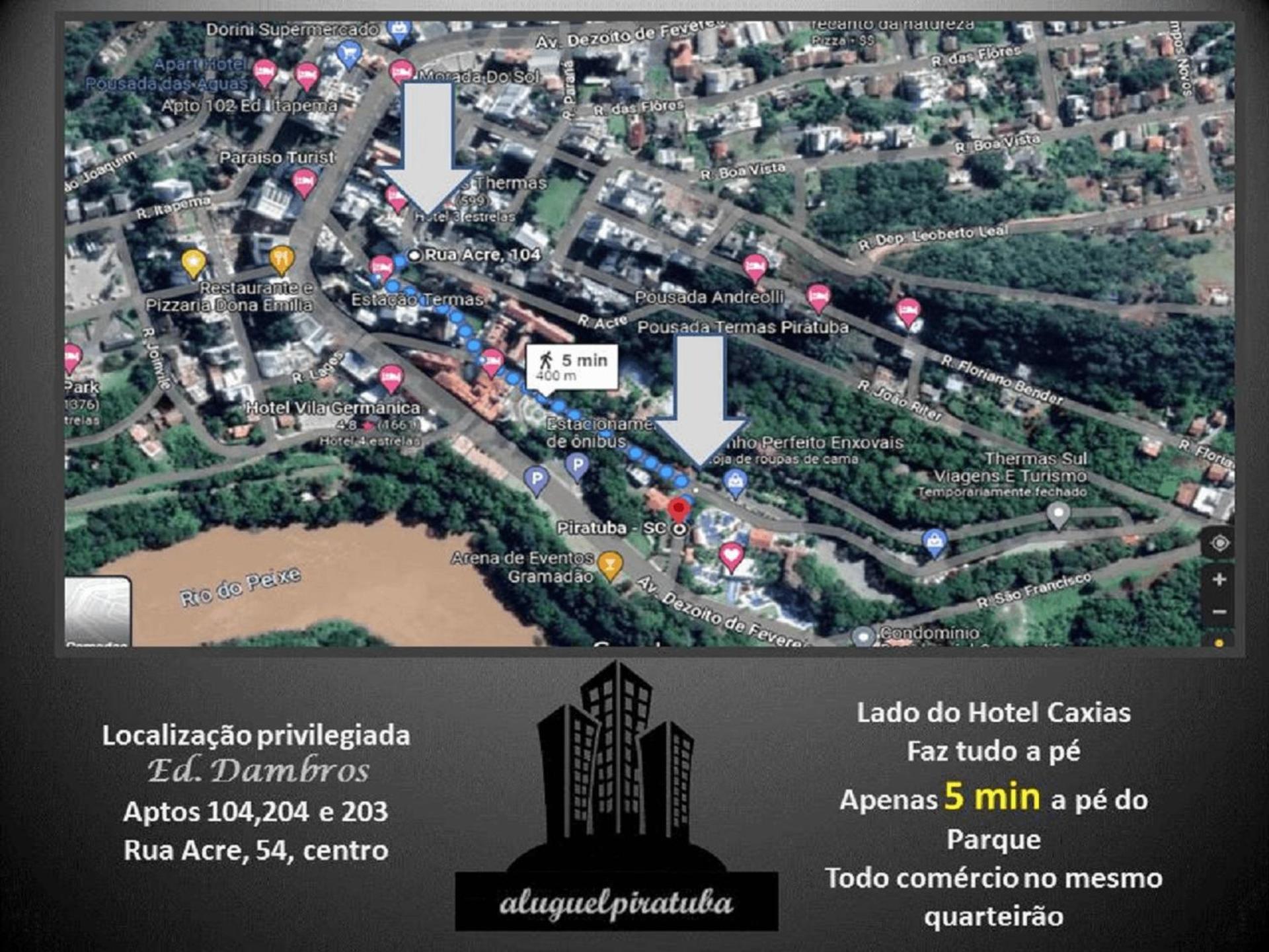 פיראטובה Aconchegante Apto 104 Fica 5 Min Do Parque Termal מראה חיצוני תמונה